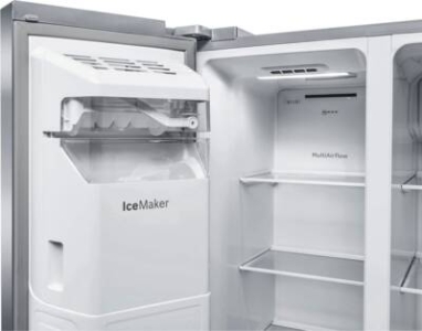 Neff KA3923IE0 Side by Side Edelstahl Gebürsteter Stahl  Festwasseranschluss,HxB:178.7 x 90.8 cm