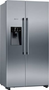 Neff KA3923IE0 Side by Side Edelstahl Gebürsteter Stahl  Festwasseranschluss,HxB:178.7 x 90.8 cm
