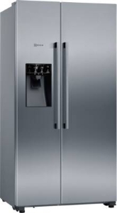 Neff KA3923IE0 Side by Side Edelstahl Gebürsteter Stahl  Festwasseranschluss,HxB:178.7 x 90.8 cm