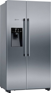 Neff KA3923IE0 Side by Side Edelstahl Gebürsteter Stahl  Festwasseranschluss,HxB:178.7 x 90.8 cm