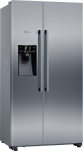 Neff KA3923IE0 Side by Side Edelstahl Gebürsteter Stahl  Festwasseranschluss,HxB:178.7 x 90.8 cm
