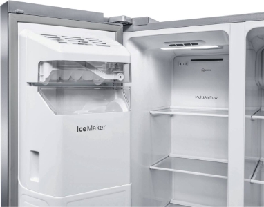Neff KA3923IE0 Side by Side Edelstahl Gebürsteter Stahl  Festwasseranschluss,HxB:178.7 x 90.8 cm