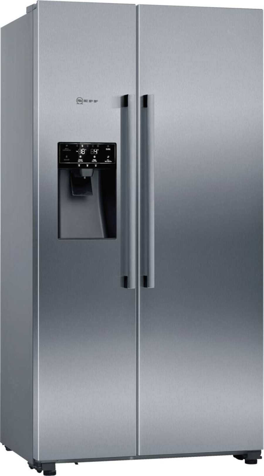 Neff KA3923IE0 Side by Side Edelstahl Gebürsteter Stahl  Festwasseranschluss,HxB:178.7 x 90.8 cm