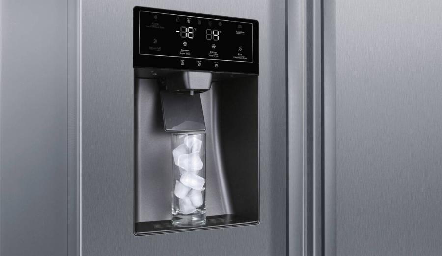 Neff KA3923IE0 Side by Side Edelstahl Gebürsteter Stahl  Festwasseranschluss,HxB:178.7 x 90.8 cm