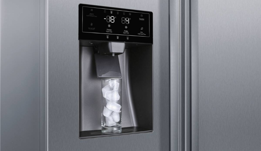 Neff KA3923IE0 Side by Side Edelstahl Gebürsteter Stahl  Festwasseranschluss,HxB:178.7 x 90.8 cm
