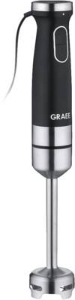 Graef HB602EU Stabmixer mit Pürierstab (Schwarz, 1200 Watt)  