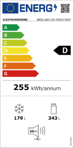 Elektrabregenz SBSQ 4600 DX Side by Side 4- Türiger Kühlschrank NoFrost 