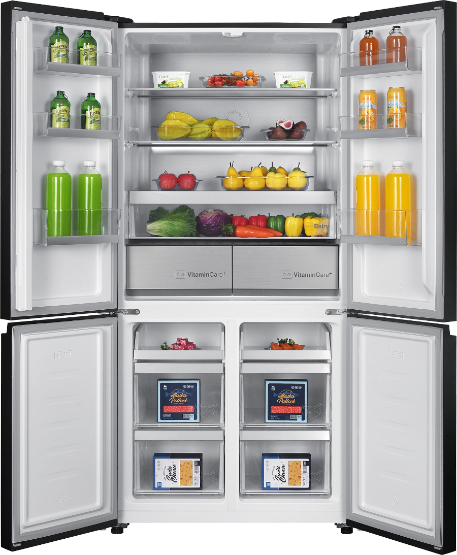 Elektrabregenz SBSQ 4600 DX Side by Side 4- Türiger Kühlschrank NoFrost 