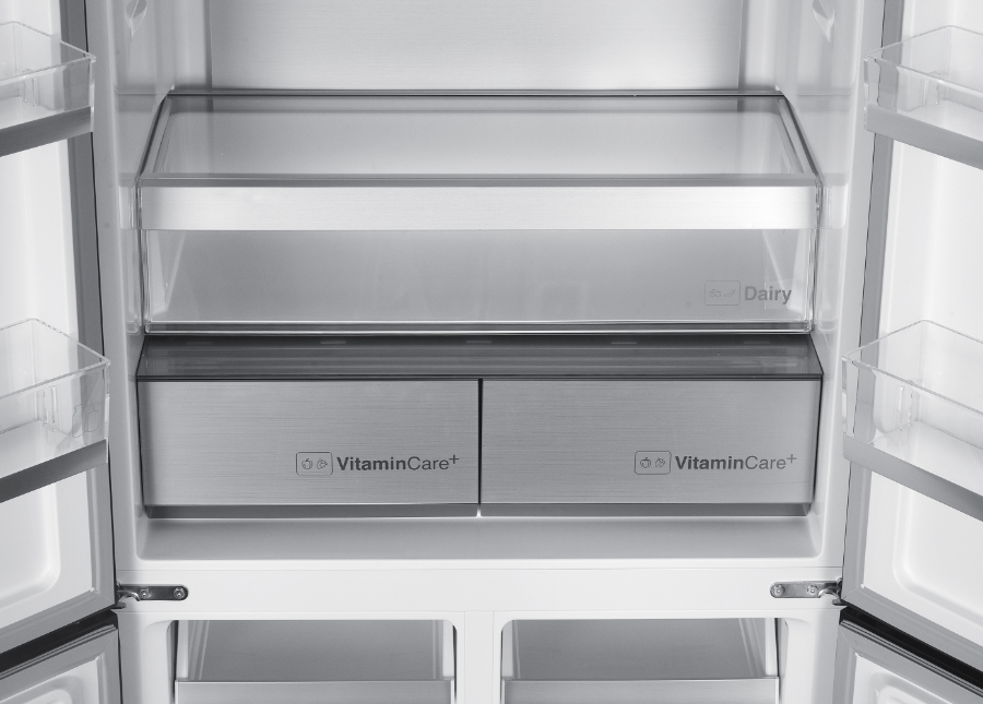 Elektrabregenz SBSQ 4600 DX Side by Side 4- Türiger Kühlschrank NoFrost 