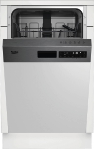Beko BDSS25N20X Geschirrspüler Einbau 45 cm edeltstahl teilintegriert