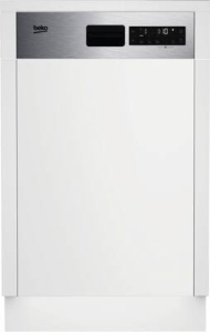 Beko BDSS25N20X Geschirrspüler Einbau 45 cm edeltstahl teilintegriert