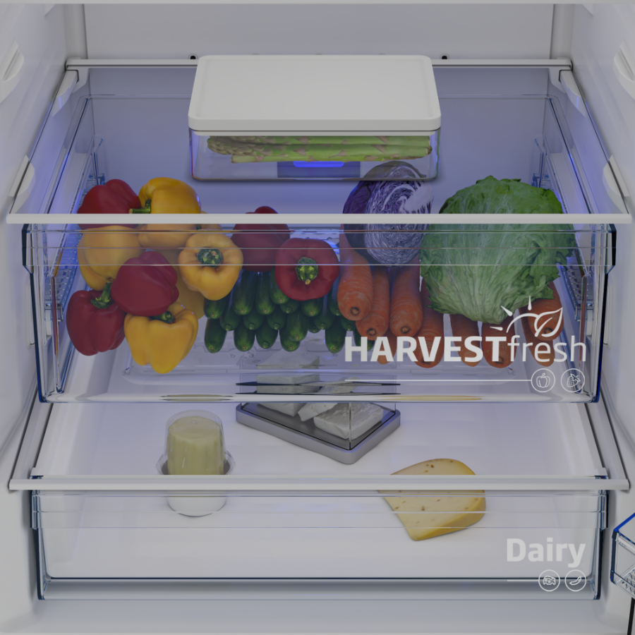 Beko B5RCNE565HXP Kühl-/Gefrierkombinationen Stand  70 cm breit NoFrost,490 Liter