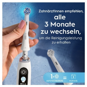Oral-B Aufsteckbürsten iO Ultimative Reinigung 2er für elektrische Oral-B iO Zahnbürsten,