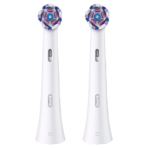 Oral-B iO Aufsteckbürsten Strahlendes Weiss 2er, für elektrische Oral-B iO Zahnbürsten, Zahnaufhellung, Weiß