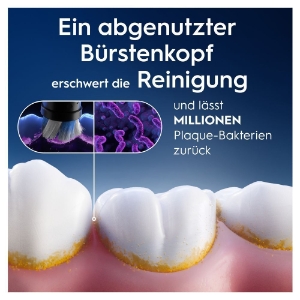 Oral-B iO Aufsteckbürsten Strahlendes Weiss 2er, für elektrische Oral-B iO Zahnbürsten, Zahnaufhellung, Weiß