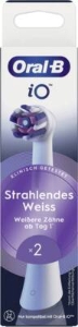 Oral-B iO Aufsteckbürsten Strahlendes Weiss 2er, für elektrische Oral-B iO Zahnbürsten, Zahnaufhellung, Weiß