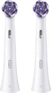 Oral-B iO Aufsteckbürsten Strahlendes Weiss 2er, für elektrische Oral-B iO Zahnbürsten, Zahnaufhellung, Weiß