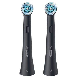 Oral-B Aufsteckbürsten iO Ultimative Reinigung Schwarz 2er für elektrische Oral-B iO Zahnbürsten, 