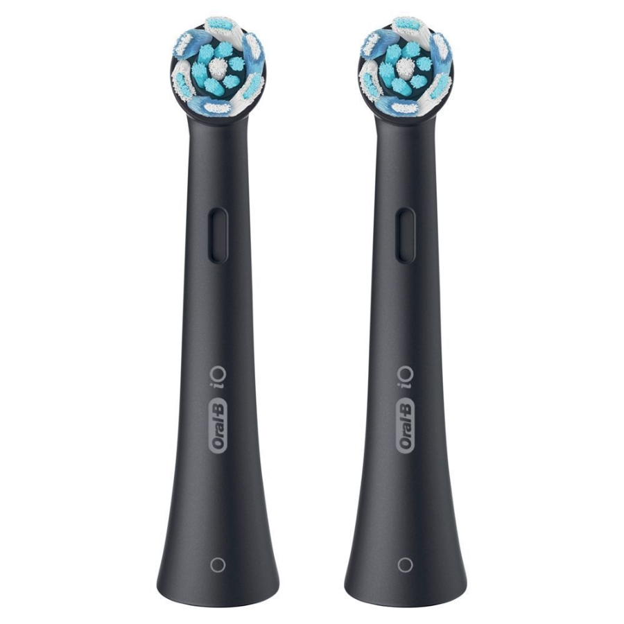 Oral-B Aufsteckbürsten iO Ultimative Reinigung Schwarz 2er für elektrische Oral-B iO Zahnbürsten, 