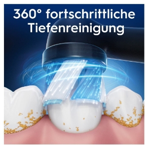 Oral-B Aufsteckbürsten iO Ultimative Reinigung Schwarz 4er für elektrische Oral-B iO Zahnbürsten, 