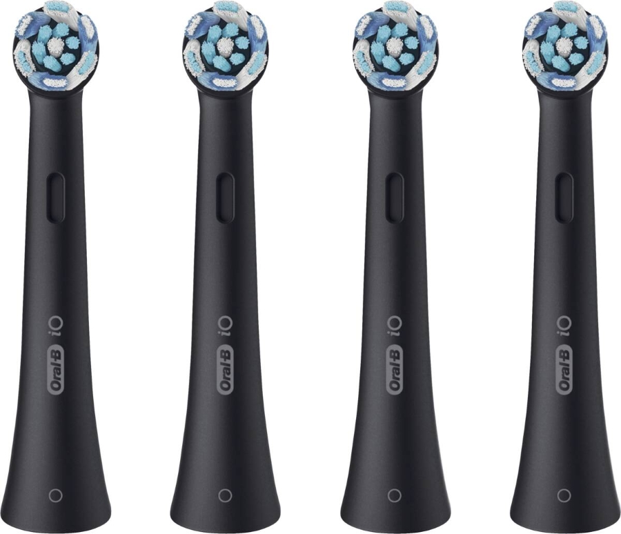 Oral-B Aufsteckbürsten iO Ultimative Reinigung Schwarz 4er für elektrische Oral-B iO Zahnbürsten, 