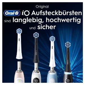 Oral-B Aufsteckbürsten iO Sanfte Reinigung 4er geeignet für empfindliches Zahnfleisch