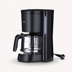 Severin KA9554 Filterkaffeemaschine Glaskanne,  1000 W, 10 Tassen, inox-schwarz-matt