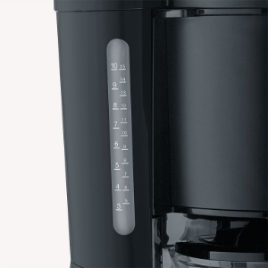 Severin KA9554 Filterkaffeemaschine Glaskanne,  1000 W, 10 Tassen, inox-schwarz-matt