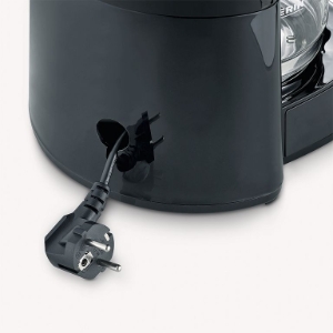 Severin KA9554 Filterkaffeemaschine Glaskanne,  1000 W, 10 Tassen, inox-schwarz-matt