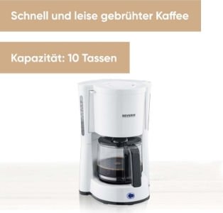Severin KA4816 Filter-Kaffeemaschine Weiss-Schwarz 