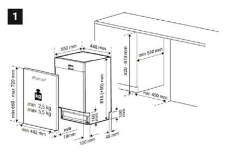 Beko DIS35023E Geschirrspüler Einbau vollintegriert 45 cm  