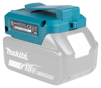 Makita DECADP05 USB-Akku Adapter LXT, 18 V 14,4V-18V • Li-ion 