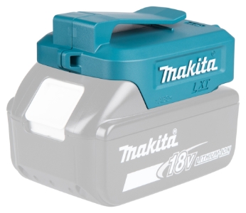Makita DECADP05 USB-Akku Adapter LXT, 18 V 14,4V-18V • Li-ion 