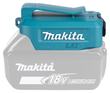 Makita DECADP05 USB-Akku Adapter LXT, 18 V 14,4V-18V • Li-ion 