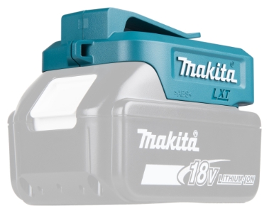 Makita DECADP05 USB-Akku Adapter LXT, 18 V 14,4V-18V • Li-ion 