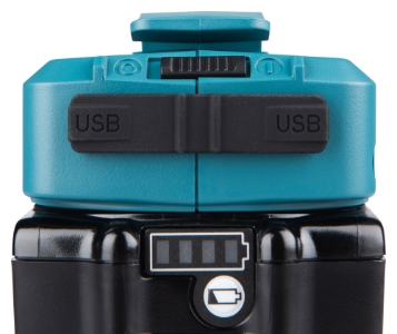 Makita DECADP05 USB-Akku Adapter LXT, 18 V 14,4V-18V • Li-ion 