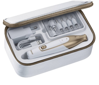 Beurer MP 64 Elektrisches Maniküre/Pediküre-Set  Weiss-Gold