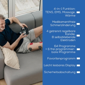 Beurer EM 89 TENS/EMS Heat Digital Massagegerät mit Wärmefunktion  