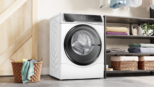 Bosch WNC254A40 Serie 8 Waschtrockner, 10.5/6 kg, 1400 U/min Weiss
