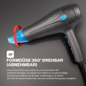 Proficare Profi-Haartrockner PC-HT 3020 anthrazit/blau 2000Watt