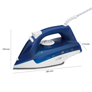 Clatronic DB 3704 Dampfbügeleisen, 2200 W,Edelstahlsohle 