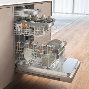 Miele G5940 SCi Einbau-Geschirrspüler teilintegriert/CLST 45cm   edelstahl mit Besteckschublade