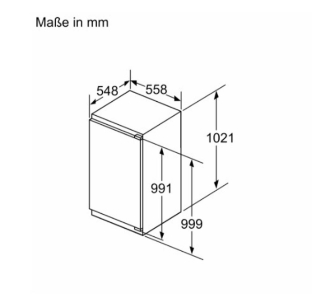 Siemens KI32LADD1 Einbau-Kühlschrank m.Gefrierfach H:102cm,D 