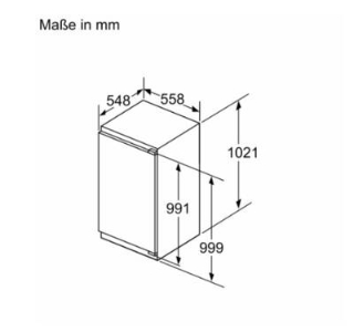 Siemens KI32LADD1 Einbau-Kühlschrank m.Gefrierfach H:102cm,D 