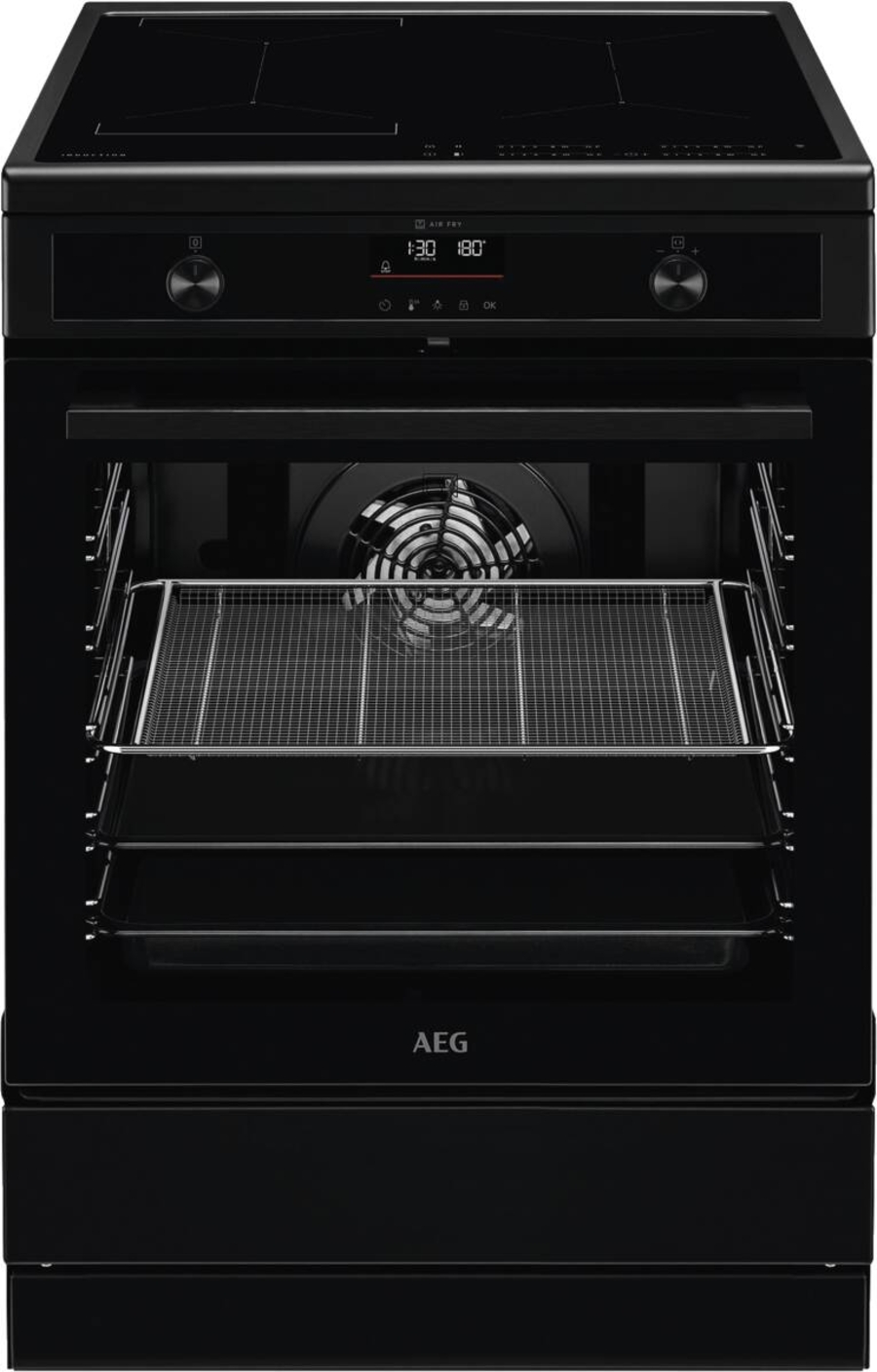 AEG CIB6499APB Stand-Herd Induktion 59,6x85cm,A+ Mattschwarz Matt Black
