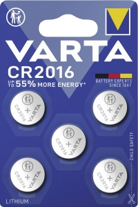 Varta CR 2016 Electronics 5-er Bilster Batterien 