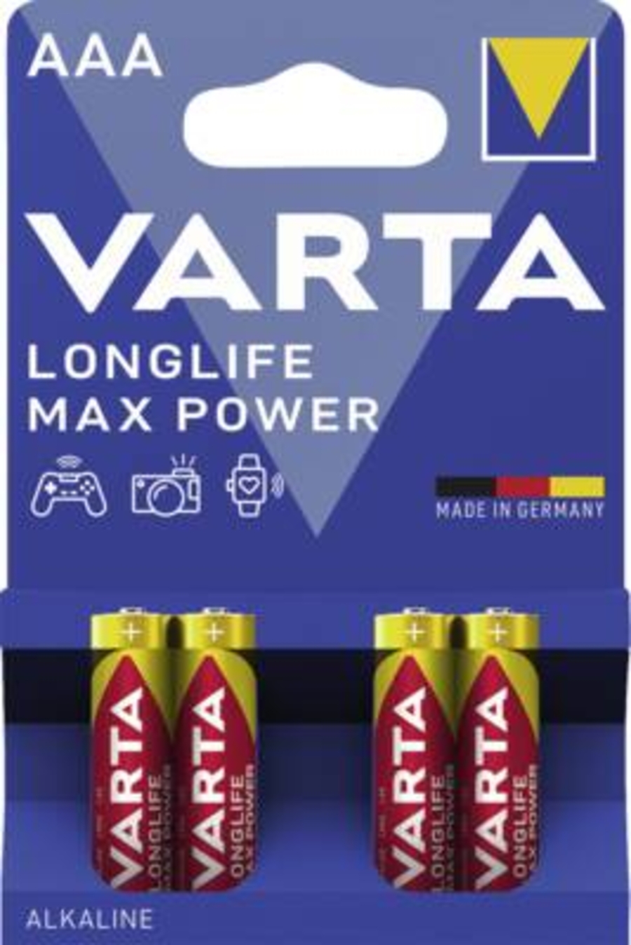 Varta 4703 LONGLIFE Max Power AAA 4-er Batterien 