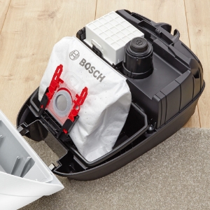 Bosch BGL6TSIL Serie 6, Staubsauger mit Beutel, ProSilence, Weiß 