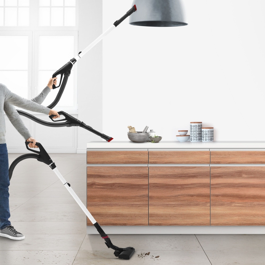 Bosch BGL6TSIL Serie 6, Staubsauger mit Beutel, ProSilence, Weiß 