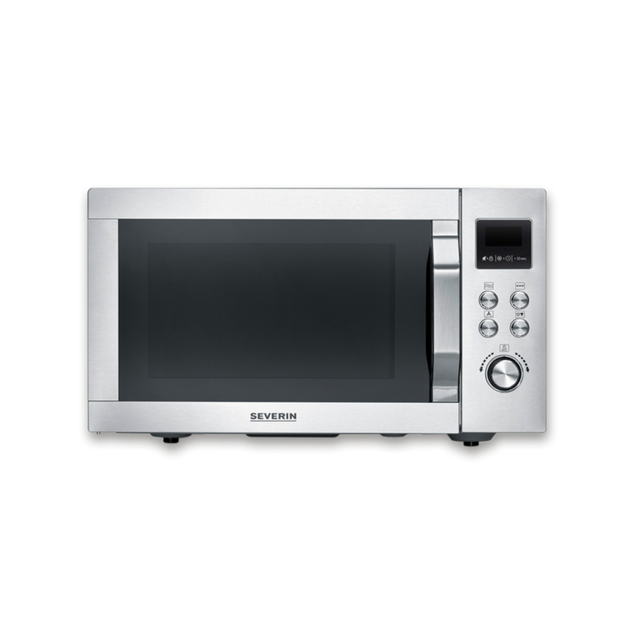 Severin MW 7918 Mikrowelle, 900 W, 25 L, Grill, Elektronik Air-Fryer-Funktion , inox